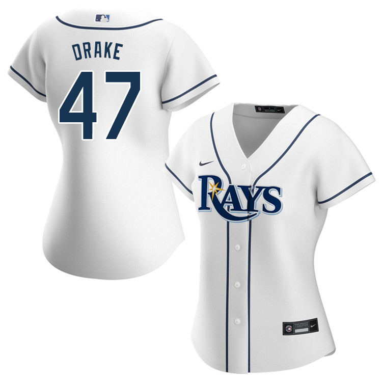 Nike Women #47 Oliver Drake Tampa Bay Rays Baseball Jerseys Sale-White